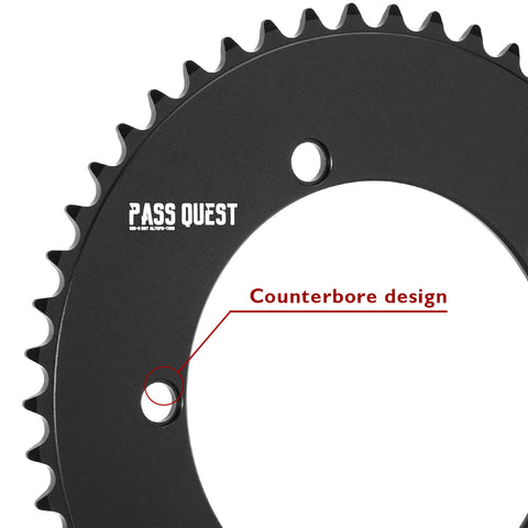130 BCD (5-bolt AERO) Round Track Chainring Fixed Gear