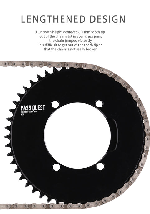 PASS QUEST Adapter Converter for FORCE 8 bolt to 110BCD AXS 12s