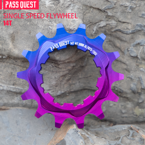 PASS QUEST Soil Slope Bicycle Singled Flywheel For Shimano 10S Chain