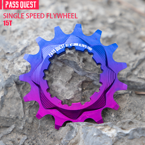 PASS QUEST Soil Slope Bicycle Singled Flywheel For Shimano 10S Chain