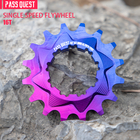 PASS QUEST Soil Slope Bicycle Singled Flywheel For Shimano 10S Chain