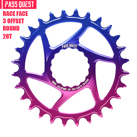 RACE FACE Boost (3mm offset) Round Fade color Narrow Wide Chainring