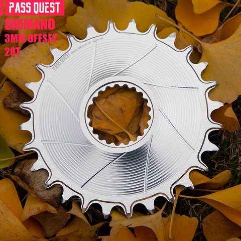 SHIMANO BOOST (3mm offset) AERO Round Narrow Wide Chainring 28-38T