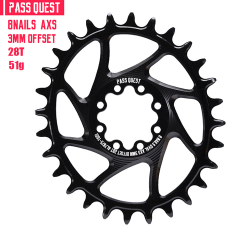SRAM 8 Bolt ( 3mm offset) Oval AXS XX SL Narrow Wide Chainring 28-44T