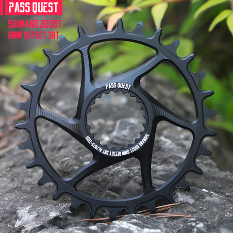 SHIMANO BOOST (6mm offset) Round Hollow Narrow Wide Chainring 28-36T
