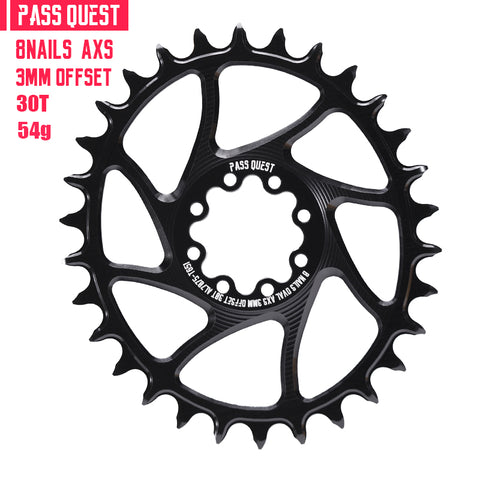 SRAM 8 Bolt ( 3mm offset) Oval AXS XX SL Narrow Wide Chainring 28-44T