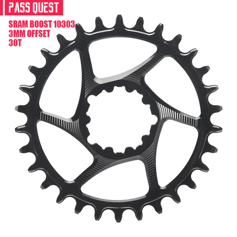 SRAM GXP/DUB 3 Bolt (3mm offset) Round Hollow Narrow Wide Chainring