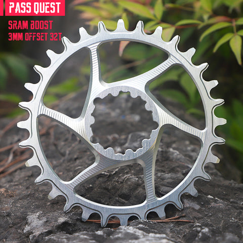 SRAM GXP/DUB 3 Bolt (3mm offset) Round Hollow Narrow Wide Chainring