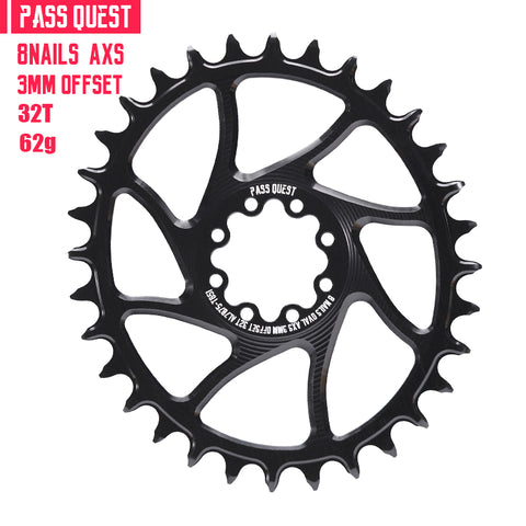 SRAM 8 Bolt ( 3mm offset) Oval AXS XX SL Narrow Wide Chainring 28-44T