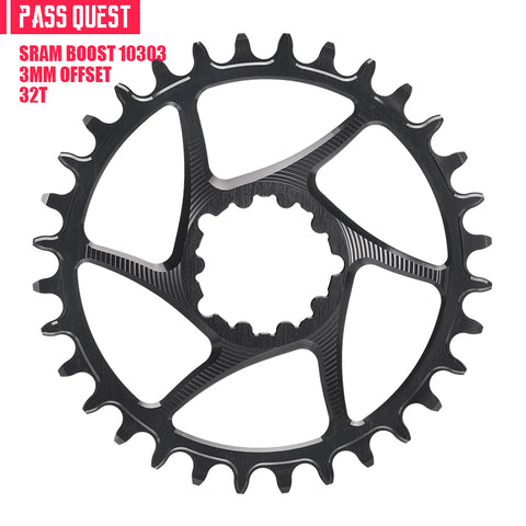 SRAM GXP/DUB 3 Bolt (3mm offset) Round Hollow Narrow Wide Chainring