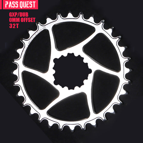 SRAM 3 Bolt (0mm offset) Round Hollow Narrow Wide Chainring 30-48T