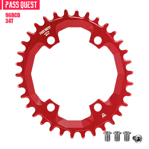 PASS QUEST Non-Standard 96BCD For Shimano Oval Narrow Wide Chainring