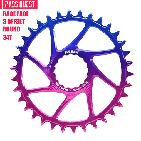 RACE FACE Boost (3mm offset) Round Fade color Narrow Wide Chainring