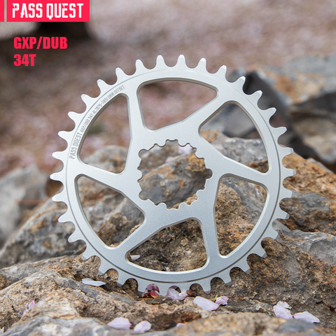 PASS QUEST 104BCD and SRAM 3 Bolt single speed chainring DJ dedicated