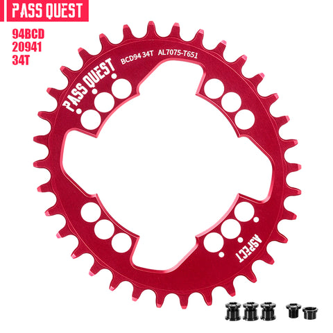 PASS QUEST For SRAM 94 BCD Oval Narrow Wide Chainring
