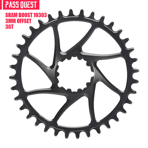 SRAM GXP/DUB 3 Bolt (3mm offset) Round Hollow Narrow Wide Chainring