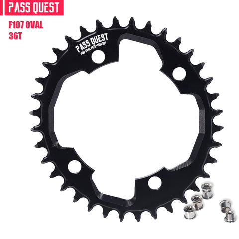 PASS QUEST For SRAM FORCE 107BCD Oval Narrow Wide Chainring