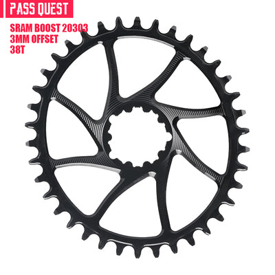 SRAM GXP/DUB 3 Bolt (3mm offset) Oval Hollow Narrow Wide Chainring