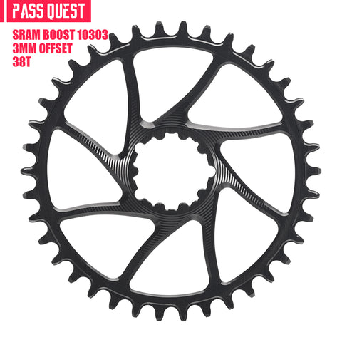 SRAM GXP/DUB 3 Bolt (3mm offset) Round Hollow Narrow Wide Chainring