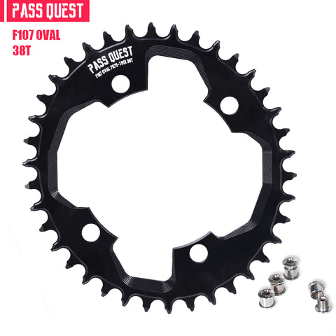 PASS QUEST For SRAM FORCE 107BCD Oval Narrow Wide Chainring