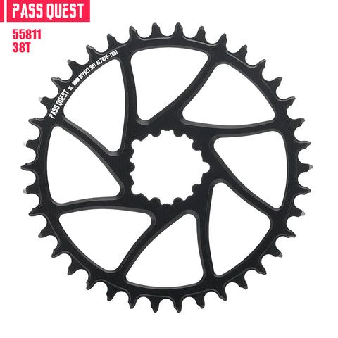 SRAM 3 Bolt (0mm offset) Round Hollow Narrow Wide Chainring 30-48T