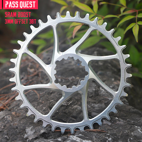 SRAM GXP/DUB 3 Bolt (3mm offset) Round Hollow Narrow Wide Chainring
