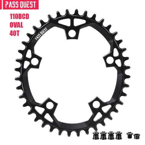 110 BCD (5-bolt Oval) Hollow Road Bike Folding Bike Narrow Wide Chainring
