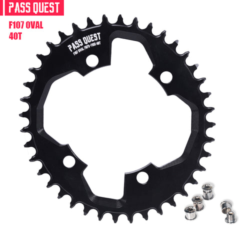 PASS QUEST For SRAM FORCE 107BCD Oval Narrow Wide Chainring