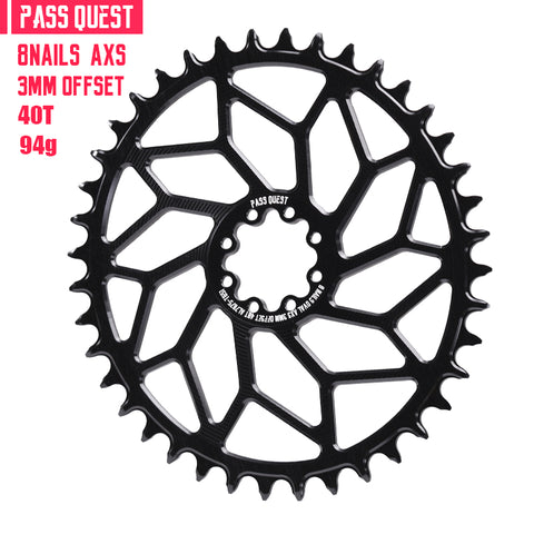 SRAM 8 Bolt ( 3mm offset) Oval AXS XX SL Narrow Wide Chainring 28-44T