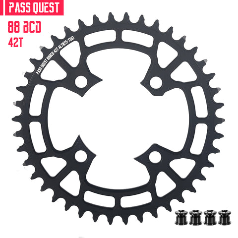 PASS QUEST For SHIMANO 88BCD Hollow Round Narrow Wide Chainring