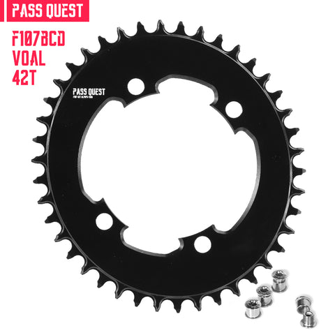 PASS QUEST For SRAM FORCE 107BCD Oval AERO Narrow Wide Chainring