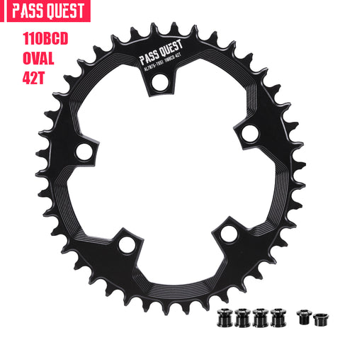 110 BCD (5-bolt Oval) Hollow Road Bike Folding Bike Narrow Wide Chainring