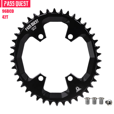 PASS QUEST Non-Standard 96BCD For Shimano Oval Narrow Wide Chainring