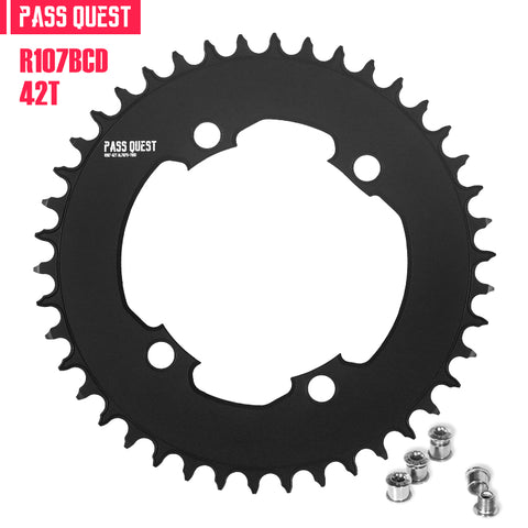 PASS QUEST For SRAM RIVAL 107BCD Round AERO Narrow Wide Chainring