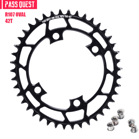 PASS QUEST For SRAM RIVAL 107BCD Oval Narrow Wide Chainring