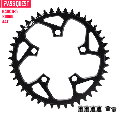 PASS QUEST 94 BCD (5-bolt) Hollow Round Narrow Wide Chainring