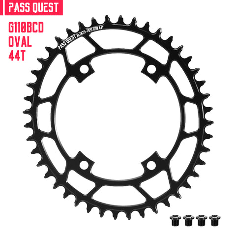 PASS QUEST For SHIMANO GRX 110bcd Oval Hollow Narrow Wide Chainring