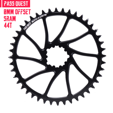 SRAM 3 Bolt (0mm offset) Round Hollow Narrow Wide Chainring 30-48T