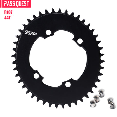 PASS QUEST For SRAM RIVAL 107BCD (4-bolt) Oval AERO Narrow Wide Chainring