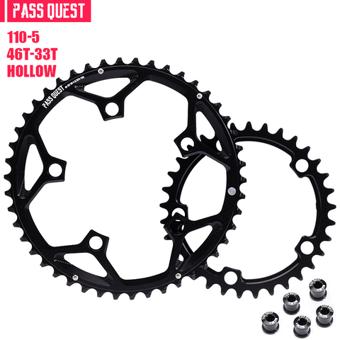 110BCD (5-bolt AERO) 2X Sprocket Round Road Bike Foldable Bicycle 11/12 speed