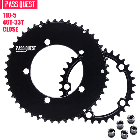 110BCD (5-bolt AERO) 2X Sprocket Round Road Bike Foldable Bicycle 11/12 speed