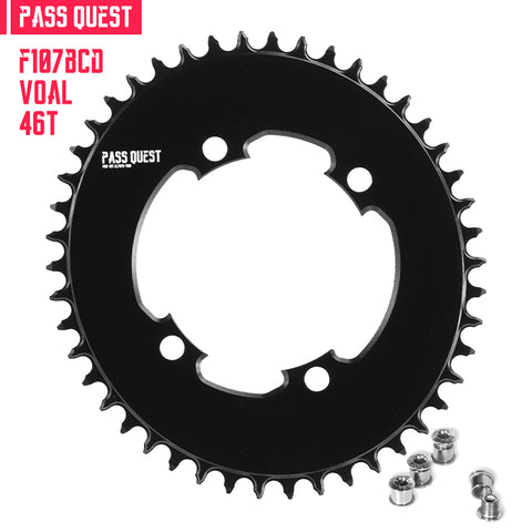 PASS QUEST For SRAM FORCE 107BCD Oval AERO Narrow Wide Chainring
