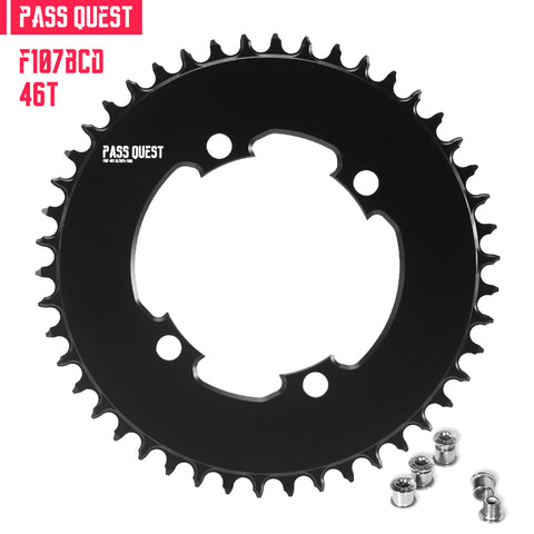 PASS QUEST For SRAM FORCE 107BCD Round AERO Narrow Wide Chainring