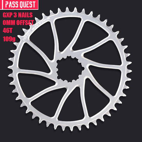 SRAM 3 Bolt (0mm offset) Round Hollow Narrow Wide Chainring 30-48T