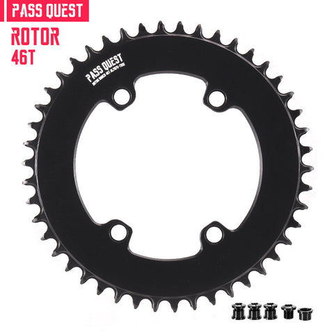 PASS QUEST For ROTOR 110BCD Round AERO Narrow Wide Chainring