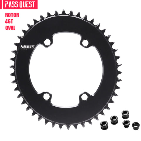 PASS QUEST For ROTOR 110BCD Oval AERO Narrow Wide Chainring