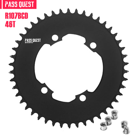 PASS QUEST For SRAM RIVAL 107BCD Round AERO Narrow Wide Chainring
