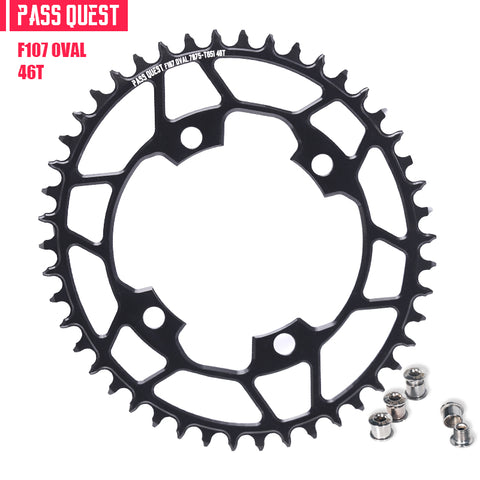 PASS QUEST For SRAM FORCE 107BCD Oval Narrow Wide Chainring