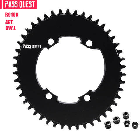 SHIMANO 110 BCD R9100 (4-bolt AERO) Oval Narrow Wide Chainring
