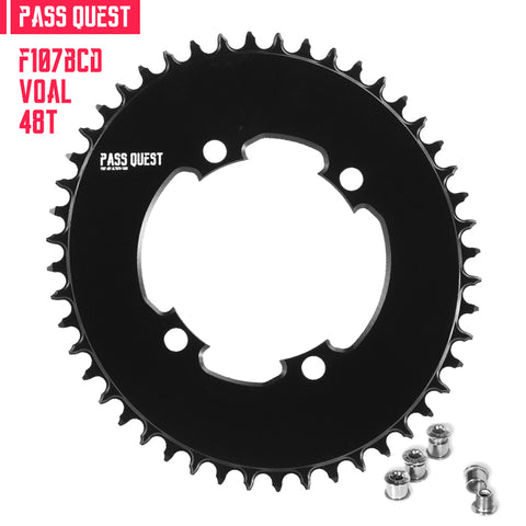 PASS QUEST For SRAM FORCE 107BCD Oval AERO Narrow Wide Chainring